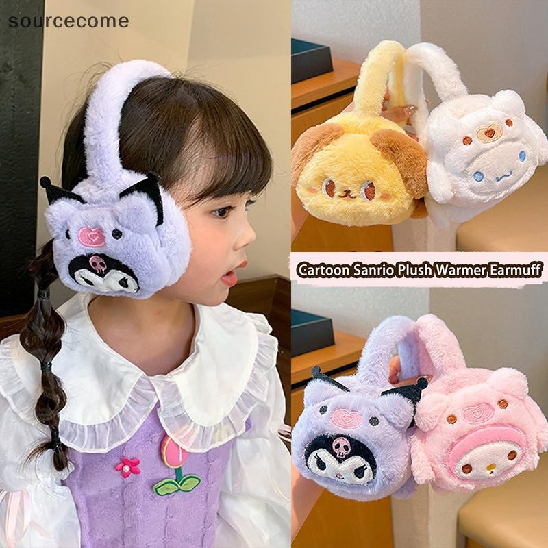 [sourcecome] Kawaii Soft Plush Warmer Ear Muff Cartoon Crianças Flap Inverno Ao Ar Livre Proteção Co