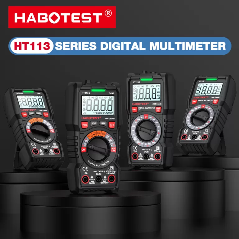 HABOTEST HT113 Digital Multimeter 600V AC/DC True 