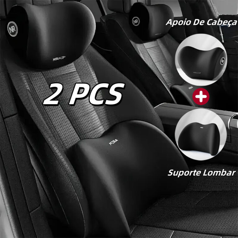 Conjunto De Almofada Para Cabeça E Lombar Veicula