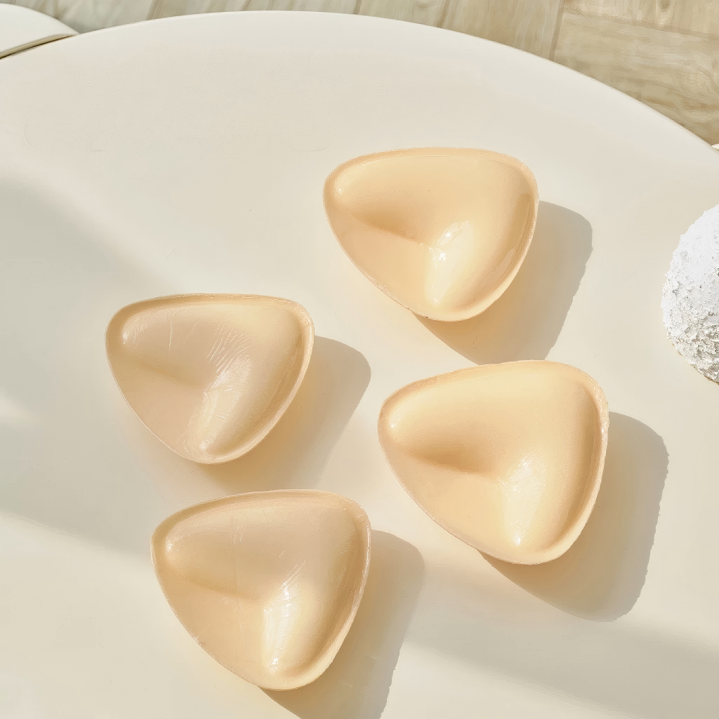 Almofadas de Silicone Espessas para Aumentar – Inserções para Bralette e Biquíni para Seios Pequenos