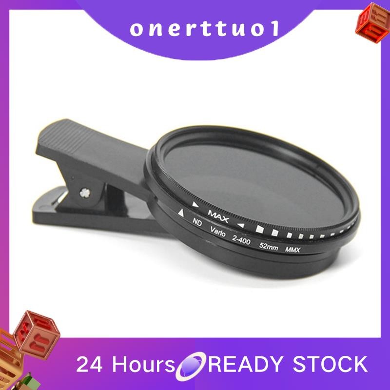 Filtro ND De Telefone De 52mm ND2 A ND400 , De Densidade Neutra Variável Com Clipe Para Câmera Intel
