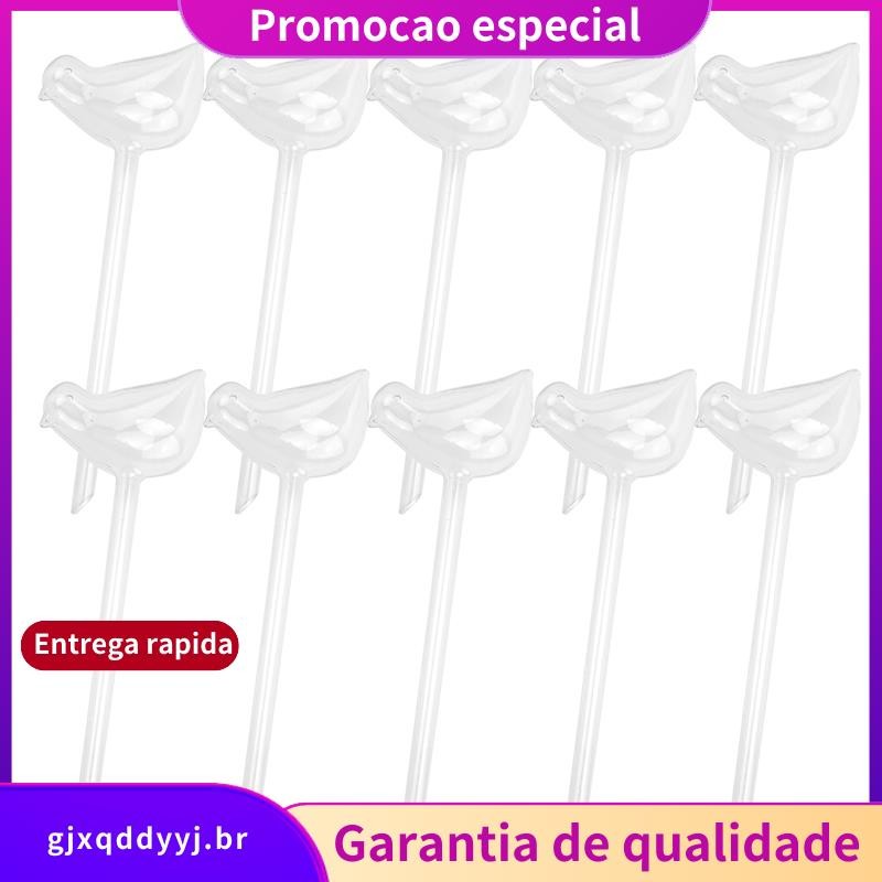 10 Peças Gotejador Automático Em Forma De Pássaro Vaso De Flores Dispositivo De Rega Automática Para