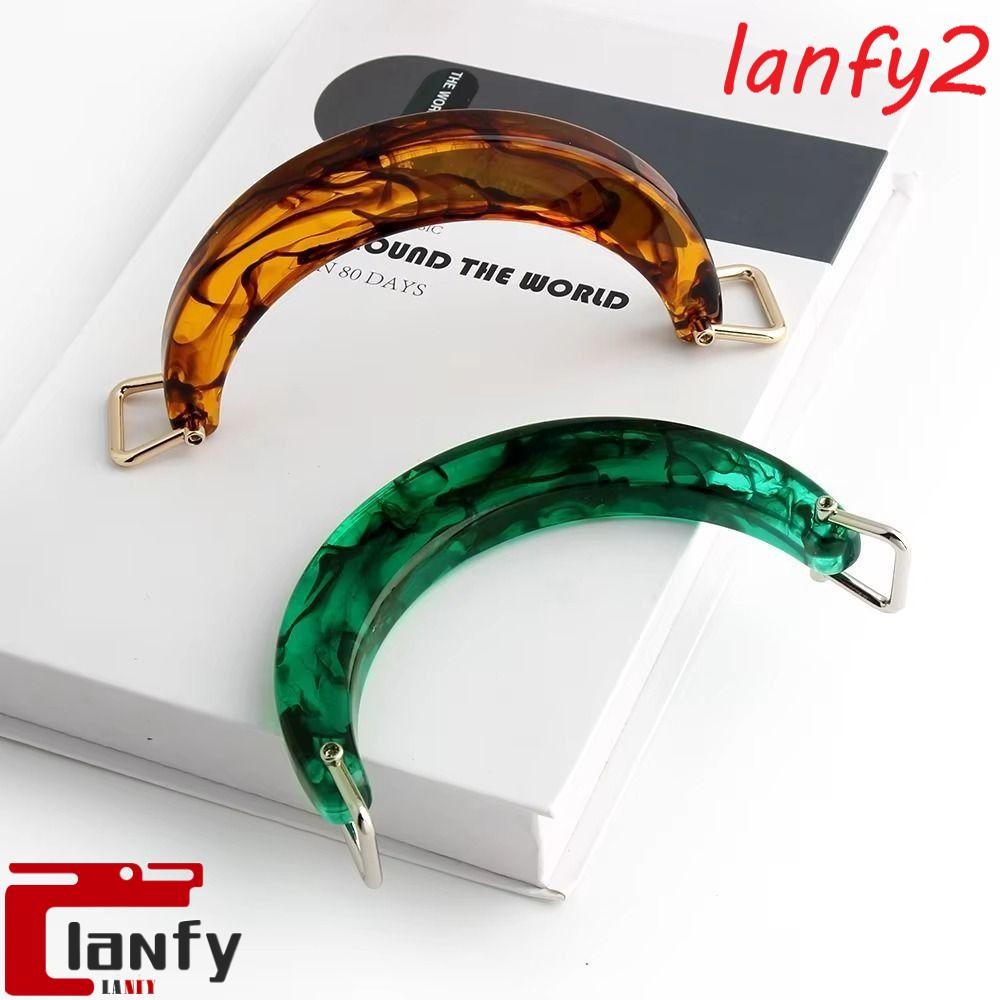 Alças De Bolsa LANFY , Alça Feminina De Resina Âmbar , Com Fivela Quadrada Em Forma De U Acrílico