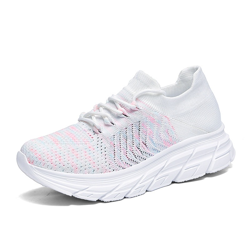 Nova moda na moda sapatos casuais antiderrapante respirável sola macia All-match correndo