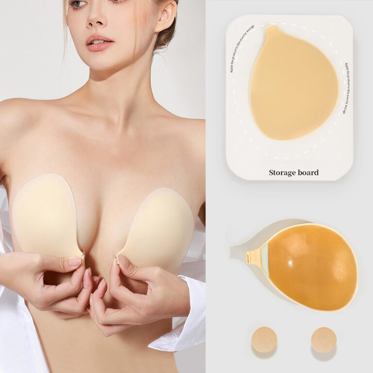Sutiã Adesivo Apricot  Efeito Push-Up e Decote pa