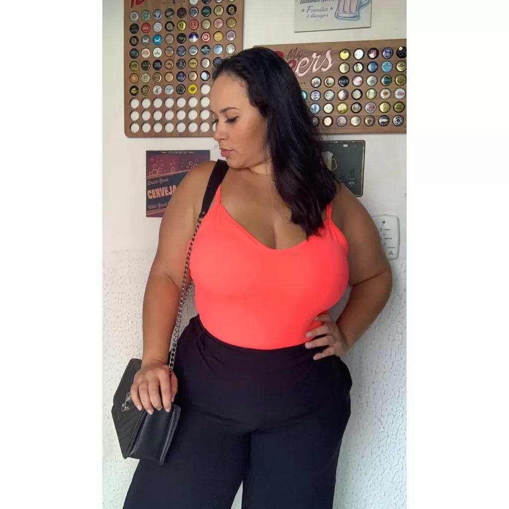 Body Plus Size Feminino – Conforto e Estilo com Forro Tamanhos ate 54