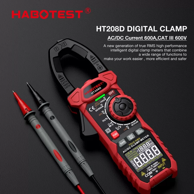 HABOTEST HT208 Medidor De Braçadeira Digital 1000