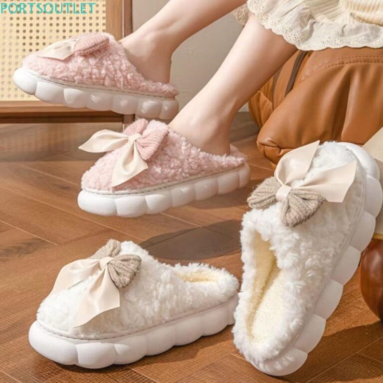 PORTSOUTLET Chinelos De Pele Quente , Quentes De I