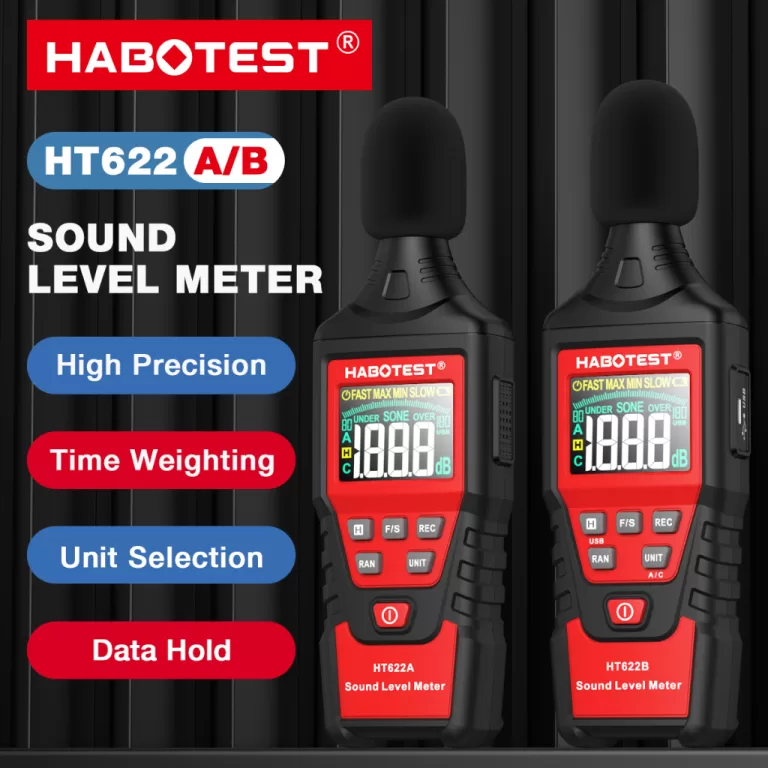 HABOTEST HT622 Medidor De Nível De Som Digital Ru