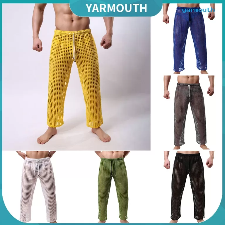[YAR] Calças Esportivas Masculinas Soltas Ocas Tr