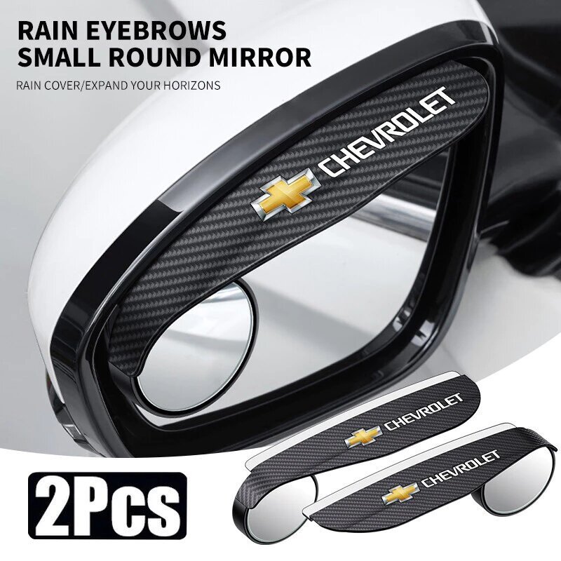 2 Pçs Espelho Retrovisor Do Carro Com Visão Traseira Cega Para Ajudar A Capa De Chuva Chevrolet Auto
