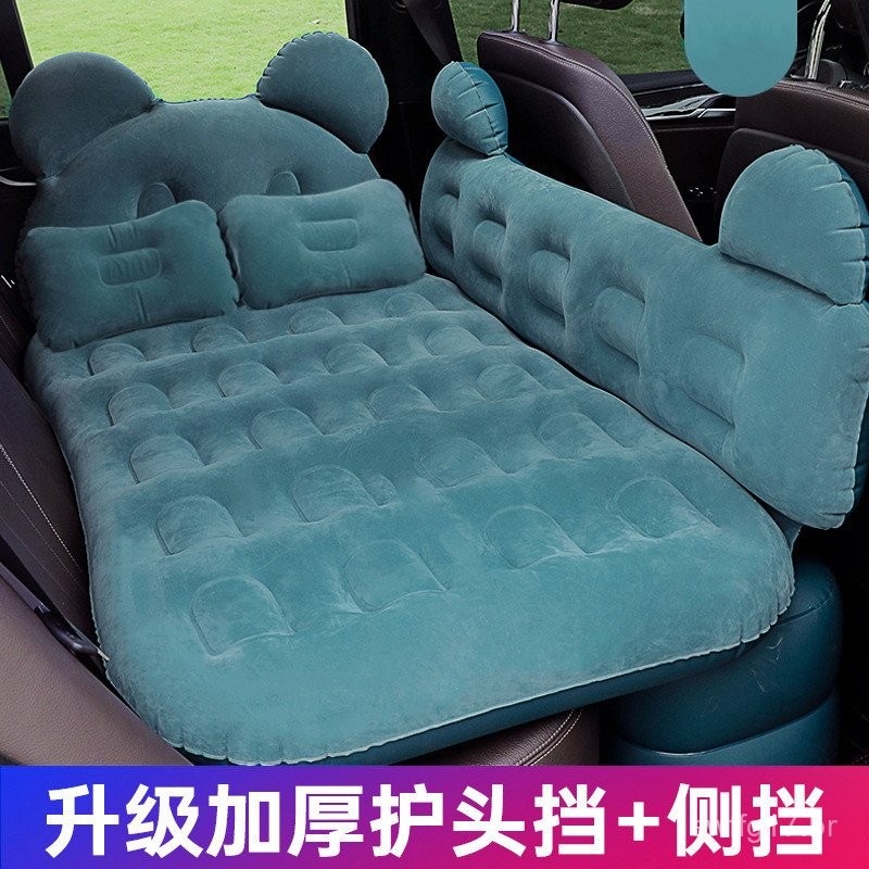 Cama de Viagem de Bloco Duplo de Desenho Animado SUV Carro Colchão Inflável Espesso Cama Inflável de