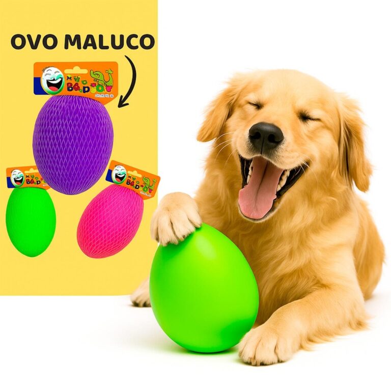 Brinquedo Cachorro Mordedor Cachorro Pet Ovo Maluc