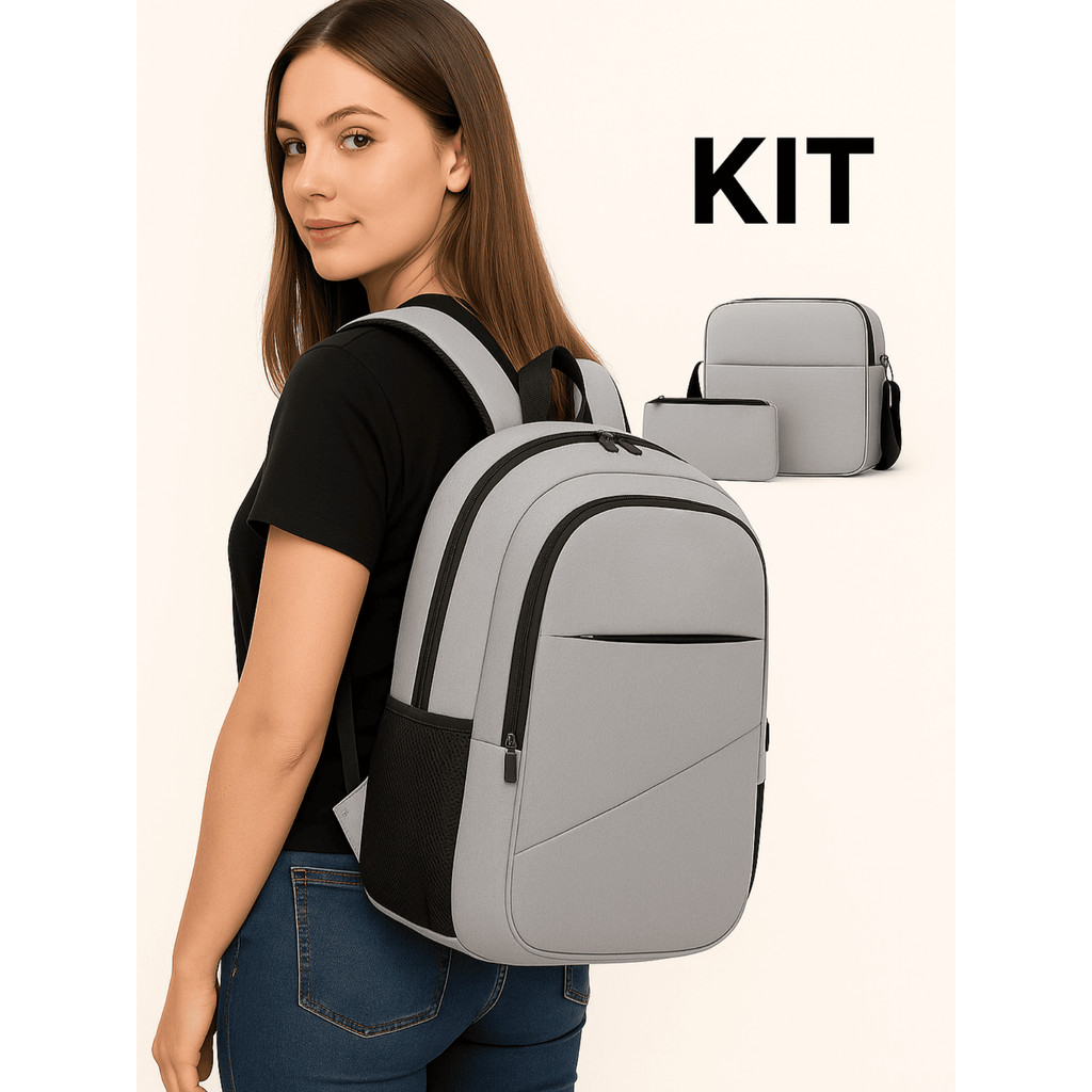 Mochila Notebook Laptop Escritório Faculdade Confortável Usb