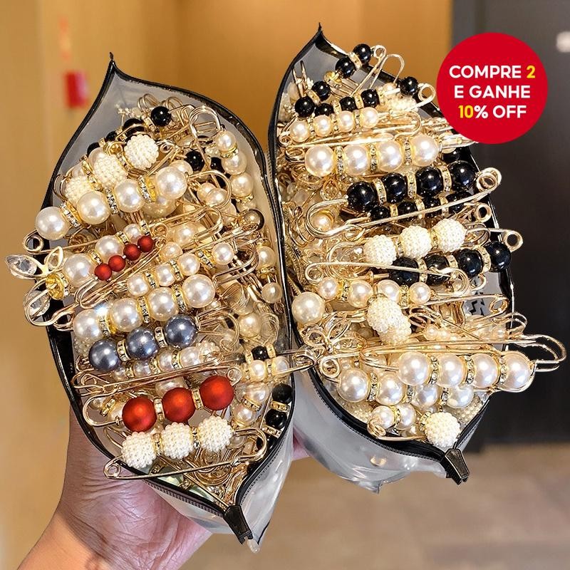 P 18 Unidades Broches De Moda Antiderrapantes Alfinetes De Segurança Estilo Coreano Para Roupas Femi