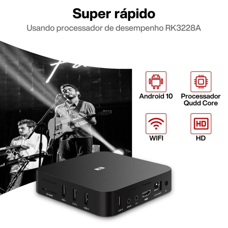 4k 5g smart HD box atualizado 256/1024 andro10