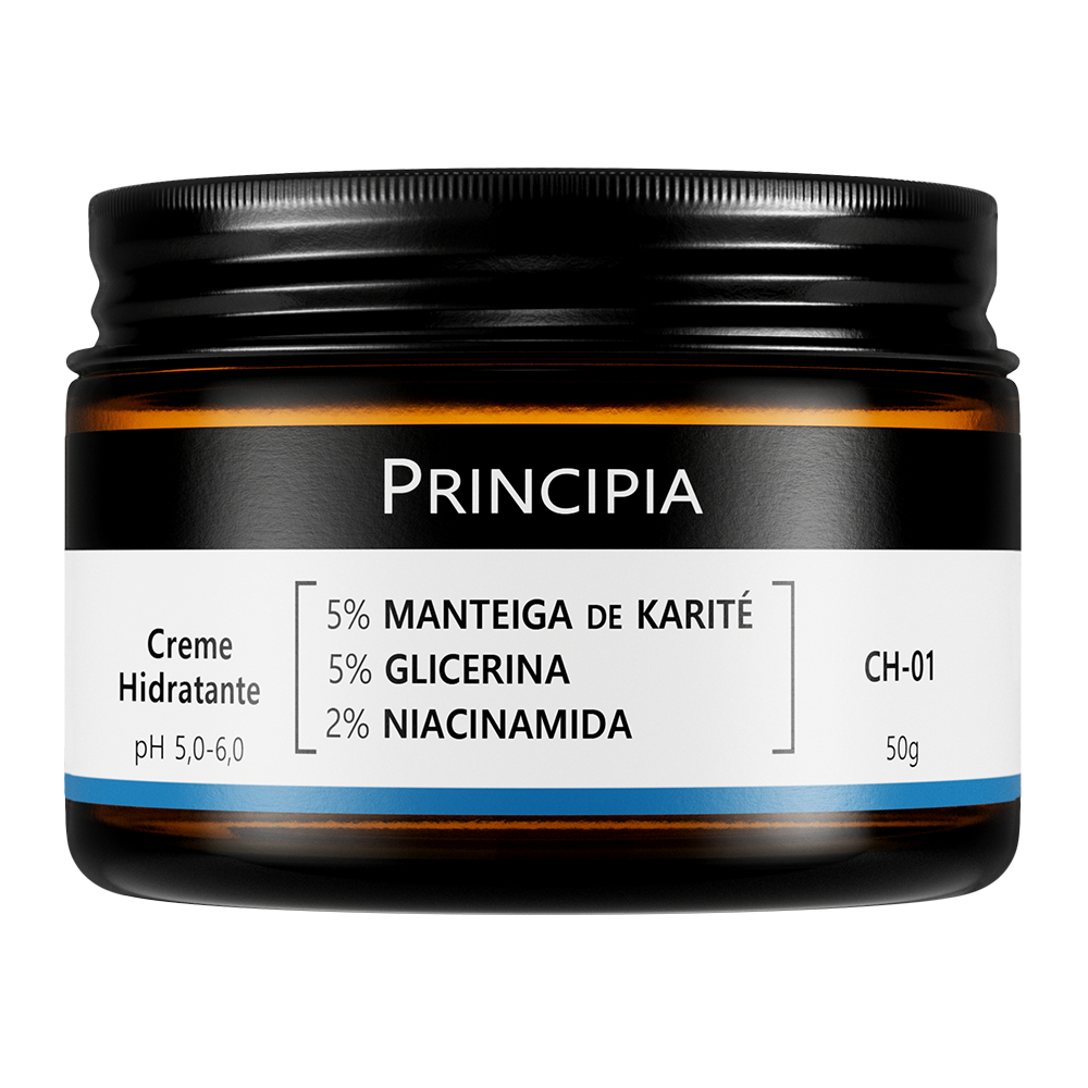 Creme Hidratante Facial 5% Manteiga de Karité + 5% Glicerina + 2% Niacinamida CH-01Principia – 50g