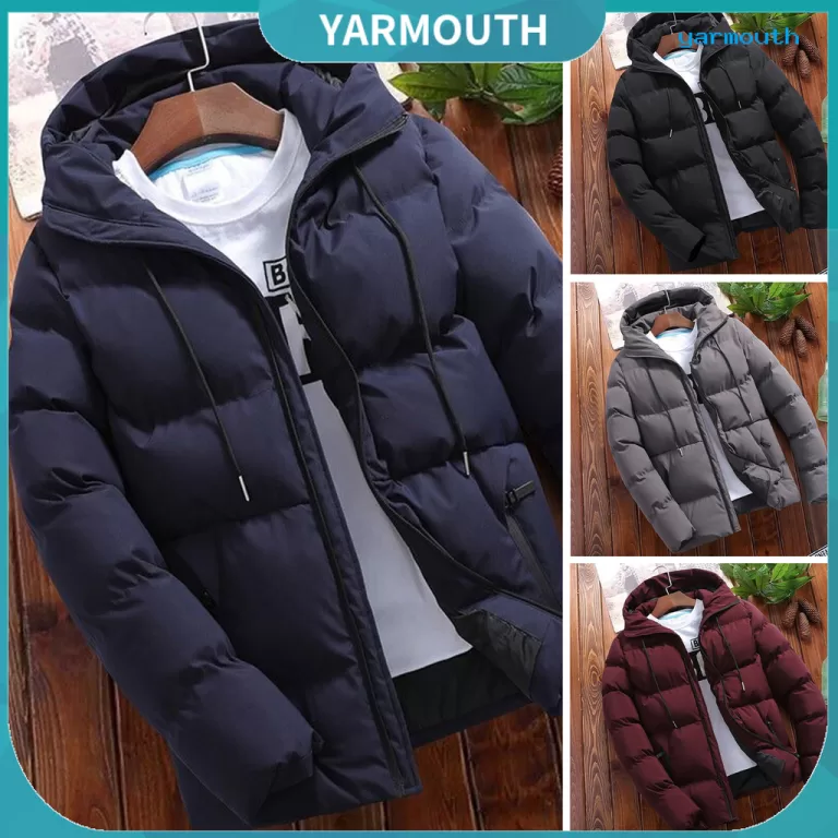 [yar] Jaqueta Masculina De Inverno Com Capuz , Cor