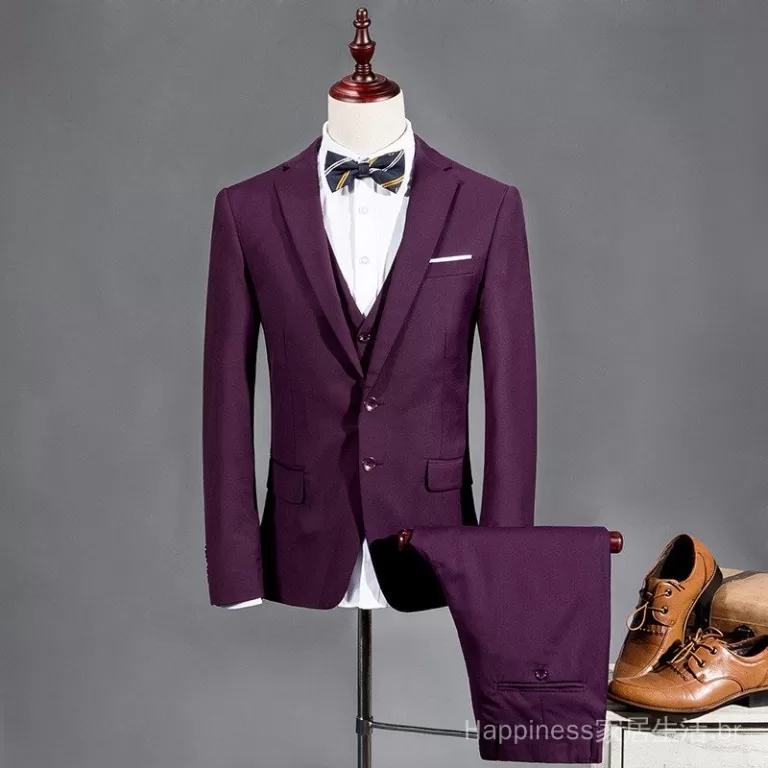 Outono Novo Estilo Coreano Terno Masculino Slim Fi