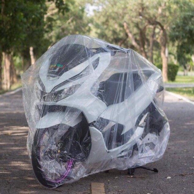 Capa Transparente Descartável Para Motocicleta PE