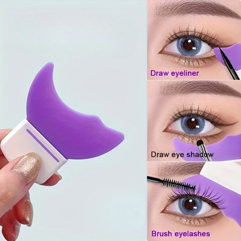 3 peças pacote cor aleatória Silicone olho maqui