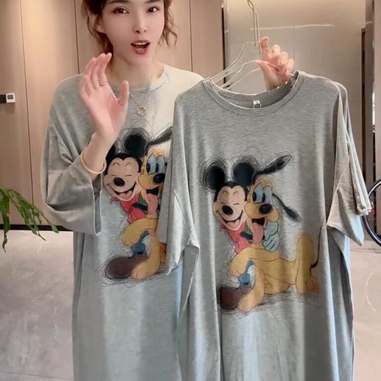 Pijamas Mickey 2025 Modal Manga Curta Verão Roupa