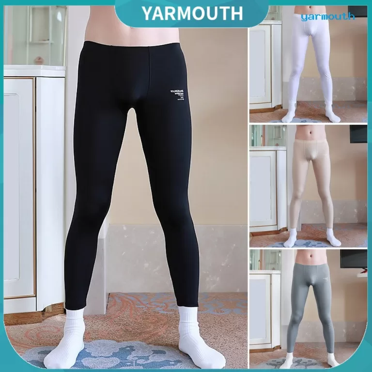 [YAR] Calças De Pijama Masculinas De Seda Gelada 