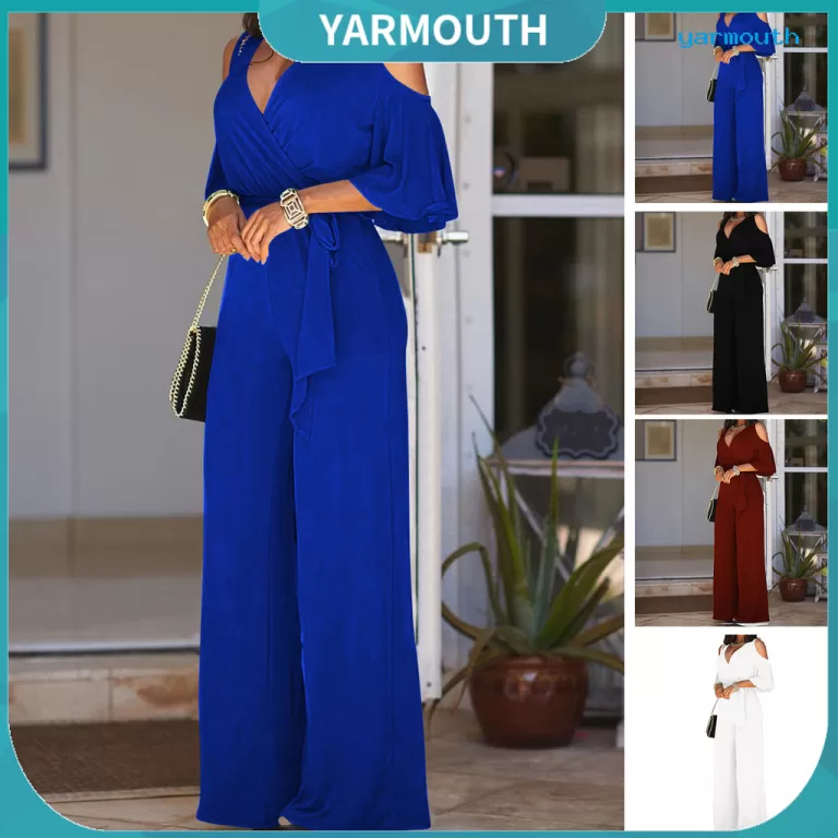 [YAR] Macacão Feminino De Verão Com Ombro De For