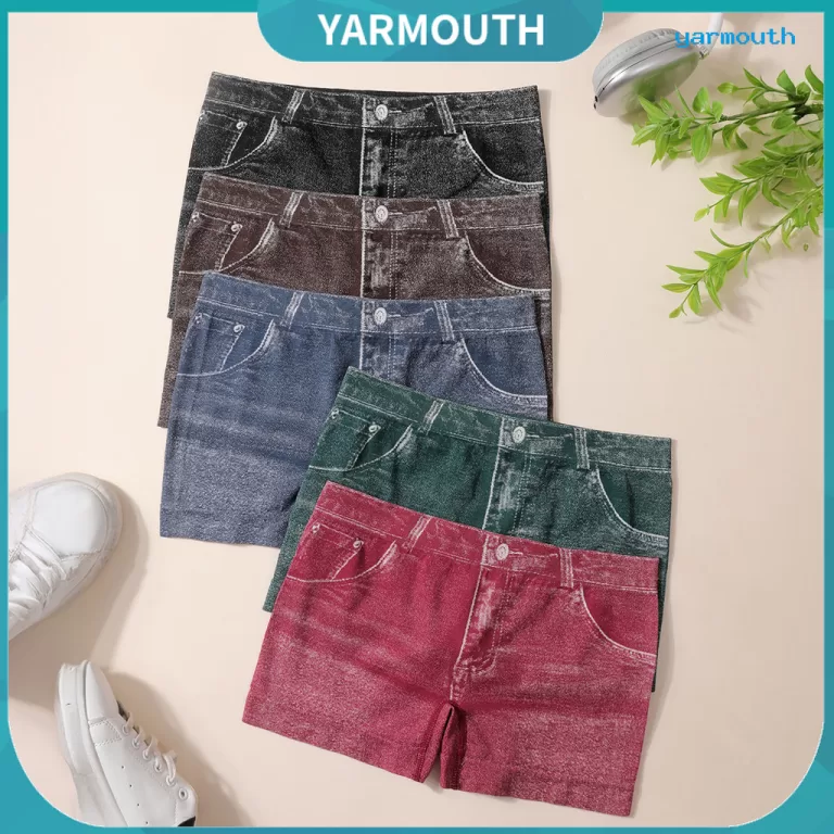 [YAR] Shorts Femininos De Alta Elasticidade Imita