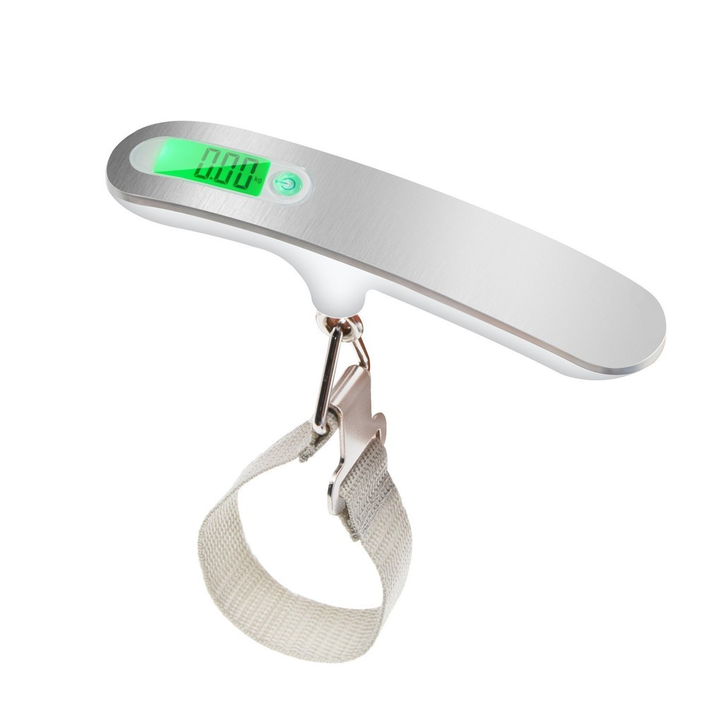 Balança De Viagem Resistente De 50 Kg-Peso Digital De Bagagem Para Companhias Aéreas E Envio Com Bat