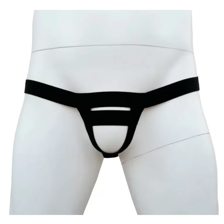 Cueca Jockstrap Cavada Fio Dental Suporte Em Elast