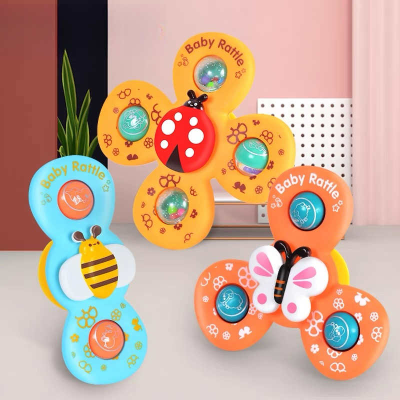 Brinquedo de Banho para Bebês com Ventosas, Manual com Animais, Presente de Natal para Crianças.