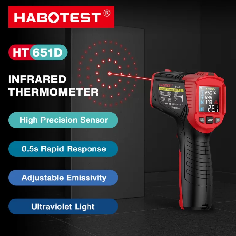 HABOTEST HT651D Termômetro Infravermelho-50c-800c