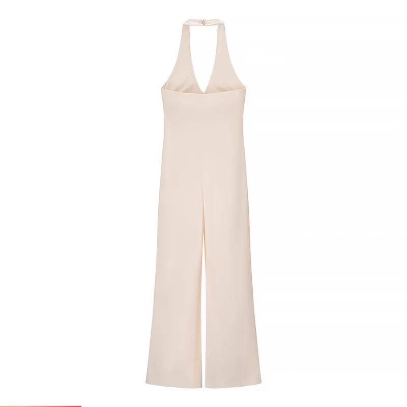 Estilo europeu americano feminino novo estilo 2025 moda All-Match cor sólida sem mangas mais magro o
