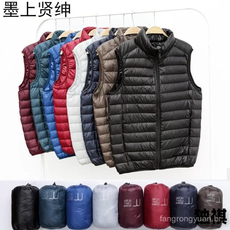 2023 Outono Inverno Novo Colete de Algodão Leve p