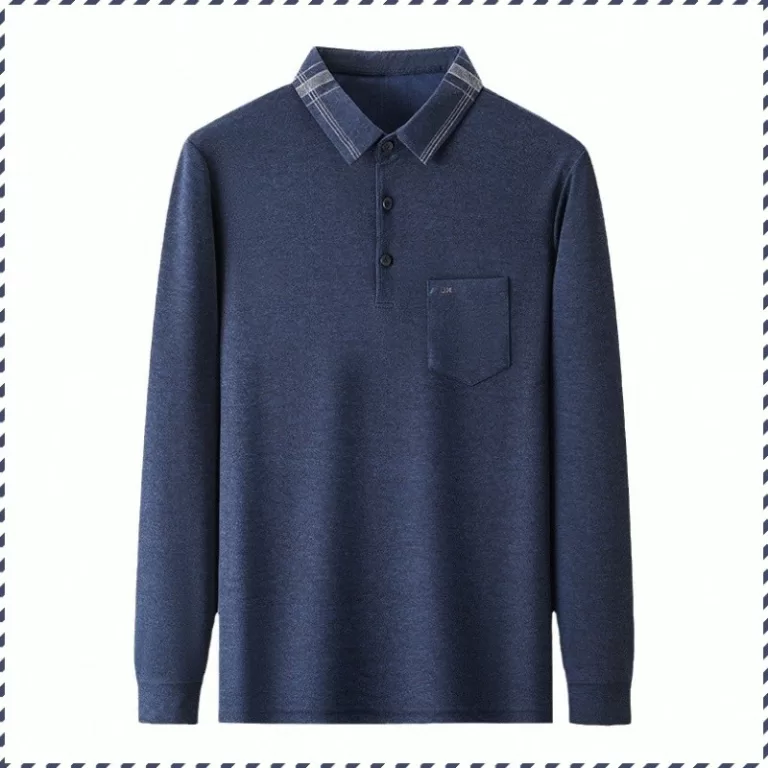 Spring and Autumn Fashion Lapel Shirt Stretch Easi