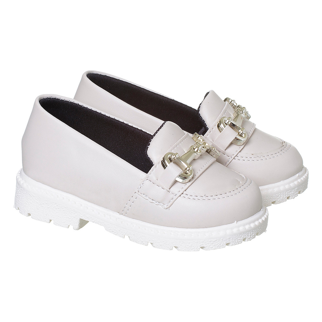 Mocassim Infantil Feminino Confortável Oxford Enfeite Promoção