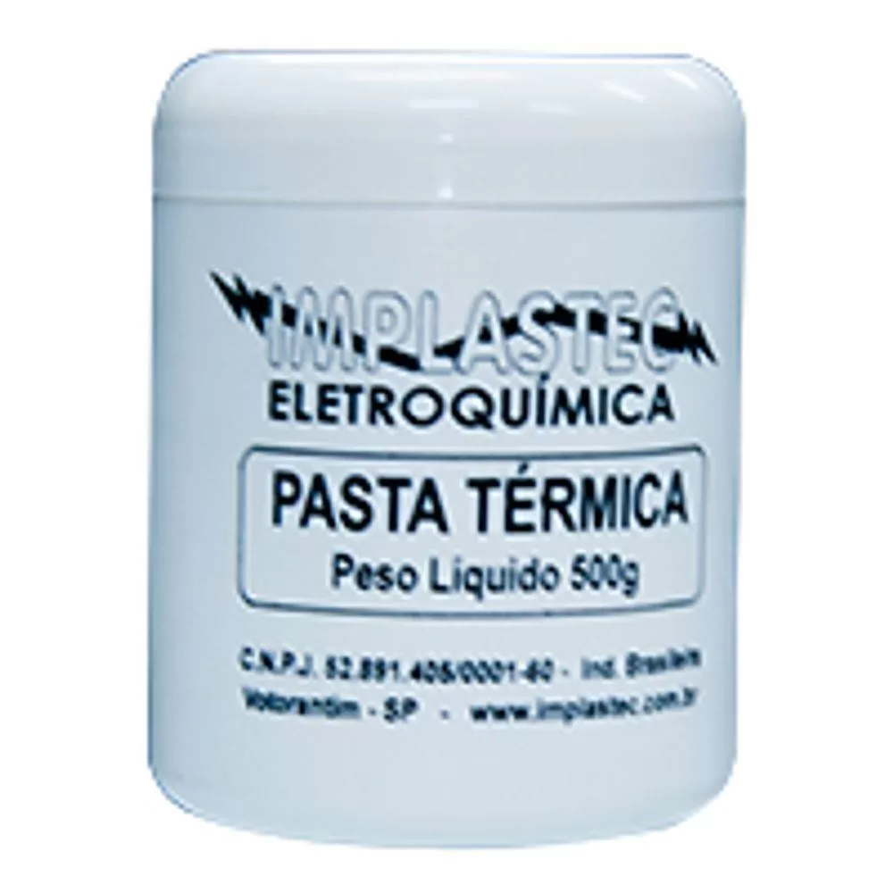 Pasta Térmica Branca. Pote 500g Implastec