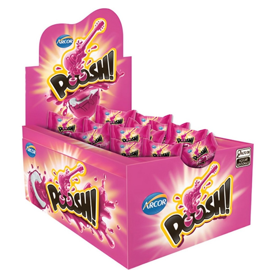 Chiclete Poosh Tutti-frutti C/40 Unidades Arcor