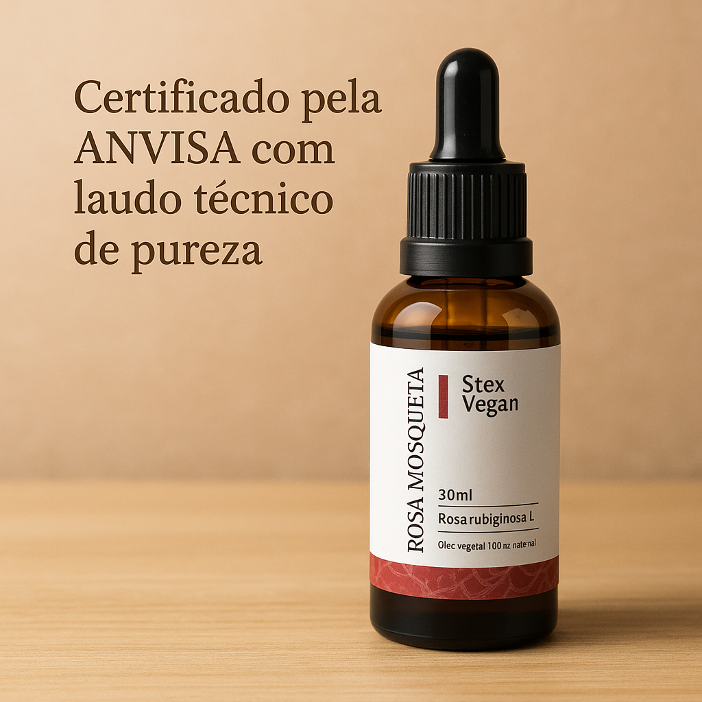 Óleo Vegetal de Rosa Mosqueta Rubiginosa Puro | Prensado a Frio, Vegano e Natural  Clareia Manchas e