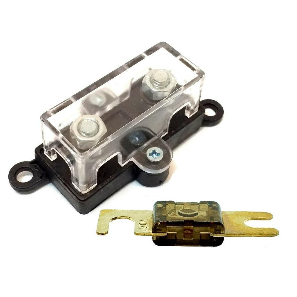 Porta Fusível Midi Pequeno e Fusível Mini Faca de 70 Amperes