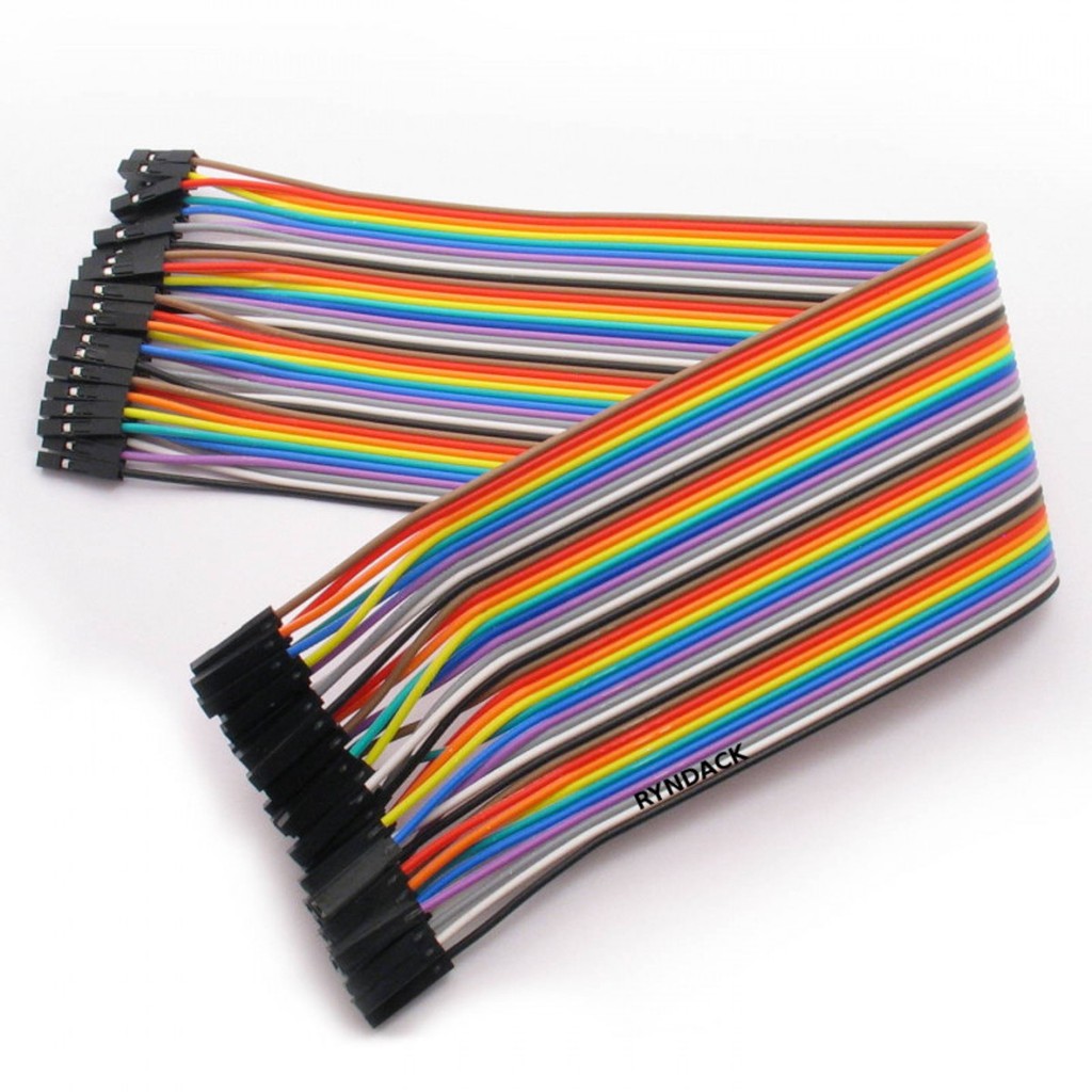 Cabo Jumper 30cm Fêmea X Fêmea 40 Unidades Para Arduíno, Arduino Mega, Arduino Uno, Esp8266, Esp32,