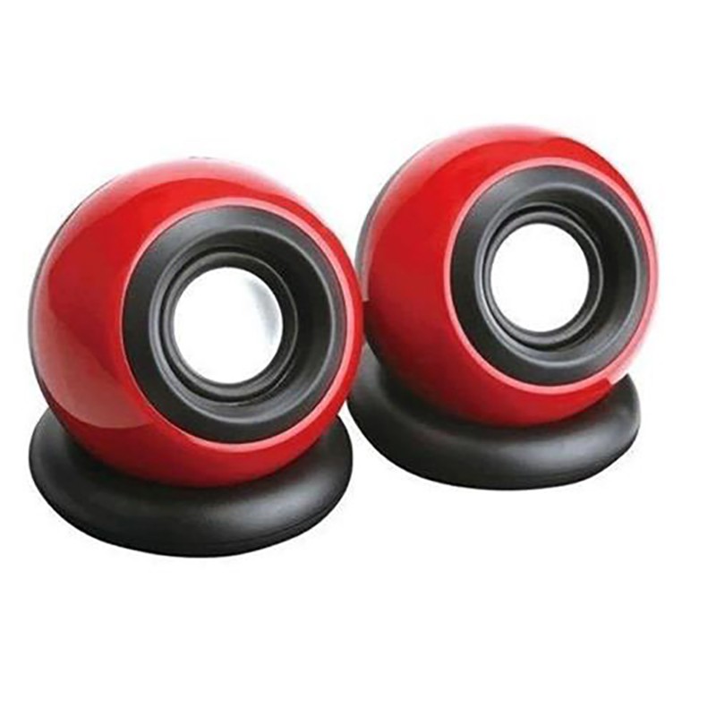 MINI ALTO-FALANTE KNUP KP-601 VERMELHO – SAÍDA DE ÁUDIO P2