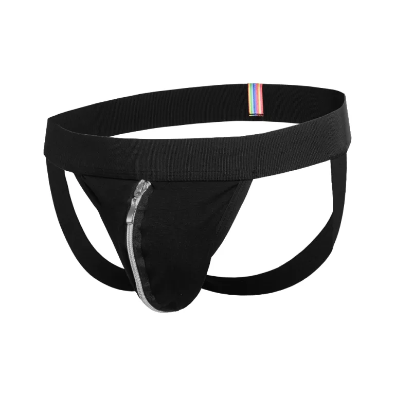 Cueca Jockstrap com Ziper Versátil