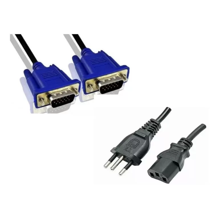 1 CABO VGA M/M BLINDADO 1.5M + 1 CABO FORÇA DESKT