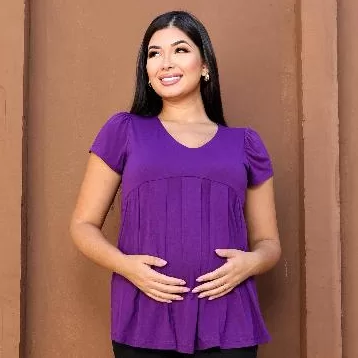 Blusa Gestante Básica e Elegante | Tecido Leve e 