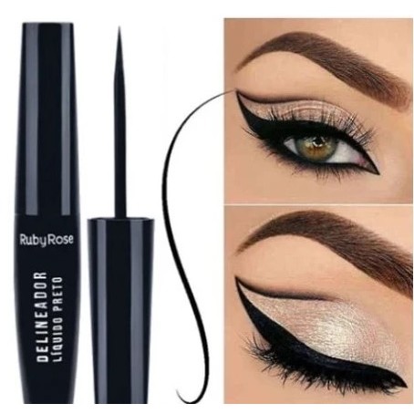 Delineador Liquido Preto Ruby Rose HB8406