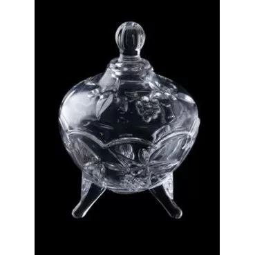 Bomboniere Potiche de Cristal com  Pé Fruit ̵