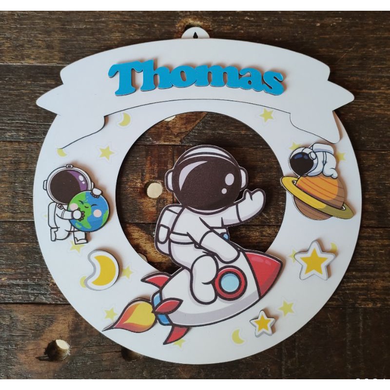 Porta maternidade espaço astronauta