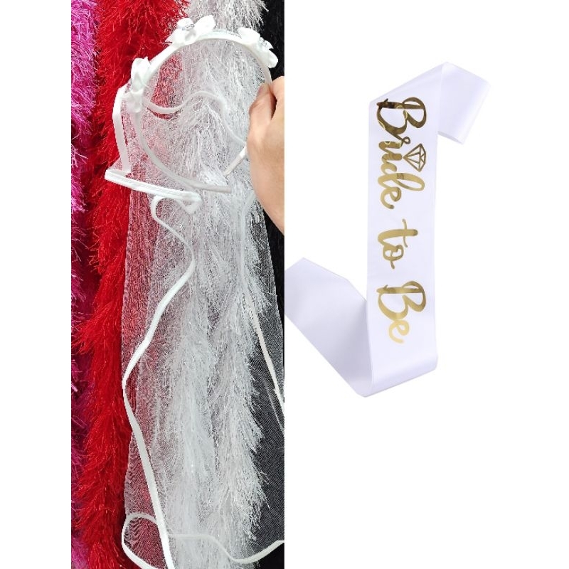 Arco Noiva Véu / Faixa Casamento Despedida Solteira Para Festa Fantasia Despedida De Solteira Festa